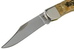 Case Knives Pocket Hunter Natural Box Elder Burl, 16566, 71165 SS Pocket Knife -Chic Knife Store CE16566 03 case