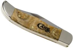 Case Knives Pocket Hunter Natural Box Elder Burl, 16566, 71165 SS Pocket Knife -Chic Knife Store CE16566 04 case