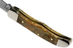 Case Knives Pocket Hunter Natural Box Elder Burl, 16566, 71165 SS Pocket Knife -Chic Knife Store CE16566 05 case