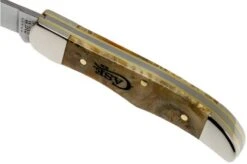Case Knives Pocket Hunter Natural Box Elder Burl, 16566, 71165 SS Pocket Knife -Chic Knife Store CE16566 06 case