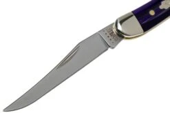 Case Knives Small Texas Toothpick Wicked Purple Smooth Kirinite, 17333, 1010096 SS Pocket Knife -Chic Knife Store CE17333 03 case