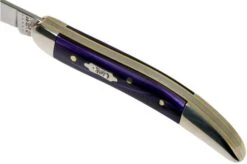 Case Knives Small Texas Toothpick Wicked Purple Smooth Kirinite, 17333, 1010096 SS Pocket Knife -Chic Knife Store CE17333 06 case