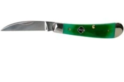 Case Swayback Clover Green Bone, Sawcut Jig, 23212, TB61117 SS Pocket Knife