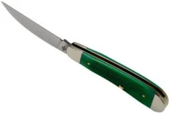 Case Swayback Clover Green Bone, Sawcut Jig, 23212, TB61117 SS Pocket Knife -Chic Knife Store CE23212 05 case