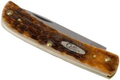 Case Sod Buster Jr Amber Jigged Bone, 30092, 6137 CV Pocket Knife 12 Case Sod Buster Jr Amber Jigged Bone, 30092, 6137 CV Pocket Knife -Chic Knife Store CE30092 04 case