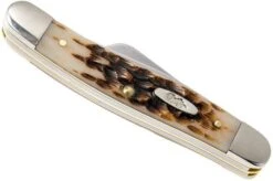 Case Medium Stockman Amber Jigged Bone, 00042, 6318 SS Pocket Knife -Chic Knife Store CE42 07 case ce42 07