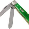 Case Mini Trapper Brilliant Green Bone, Smooth, 52824, 6207 SS Pocket Knife -Chic Knife Store CE52824 01 case