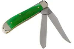 Case Mini Trapper Brilliant Green Bone, Smooth, 52824, 6207 SS Pocket Knife -Chic Knife Store CE52824 02 case