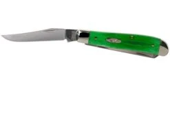 Case Mini Trapper Brilliant Green Bone, Smooth, 52824, 6207 SS Pocket Knife -Chic Knife Store CE52824 03 case