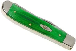 Case Mini Trapper Brilliant Green Bone, Smooth, 52824, 6207 SS Pocket Knife -Chic Knife Store CE52824 04 case