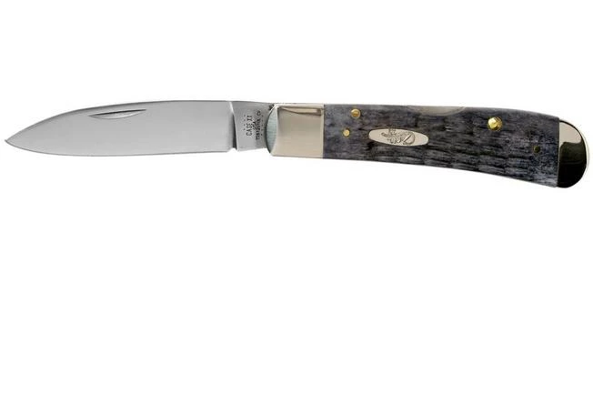 Case Tribal Lock Pocket Worn Grey Bone, Crandall Jig, 58411, TB612010L CV Pocket Knife 3 Case Tribal Lock Pocket Worn Grey Bone, Crandall Jig, 58411, TB612010L CV Pocket Knife