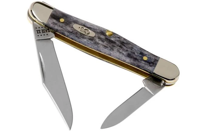 Case Half Whittler Pocket Worn Grey Bone, Crandall Jig, 58416, 6208 CV Pocket Knife 3 Case Half Whittler Pocket Worn Grey Bone, Crandall Jig, 58416, 6208 CV Pocket Knife