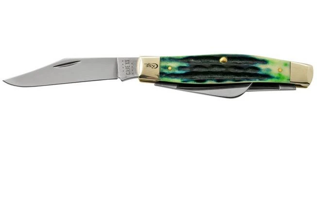 Case Jig Large Stockman, Hunter Green Bone, Deep Canyon, 75833, 6375 SS, Pocket Knife 3 Case Jig Large Stockman, Hunter Green Bone, Deep Canyon, 75833, 6375 SS, Pocket Knife