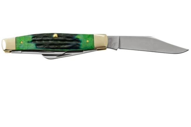 Case Jig Large Stockman, Hunter Green Bone, Deep Canyon, 75833, 6375 SS, Pocket Knife 4 Case Jig Large Stockman, Hunter Green Bone, Deep Canyon, 75833, 6375 SS, Pocket Knife - Image 2