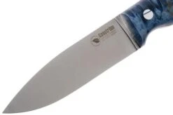 Casström No. 10 Swedish Forest Knife Blue Curly Birch, 14C28N Flat Grind -Chic Knife Store CM13119 03 casstrom cm13119 03