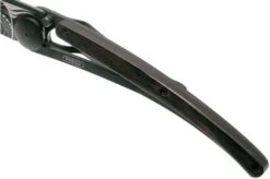 Deejo Tattoo Black 37g, Ebony Wood, Latino Skull 1GB106 Pocket Knife -Chic Knife Store DJ1GB106 07 deejo