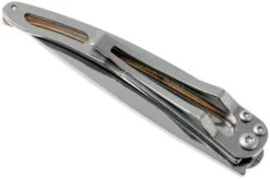 Deejo Tattoo 27g, Juniper Wood, Art Nouveau 9AB023 Pocket Knife -Chic Knife Store DJ9AB023 05 deejo