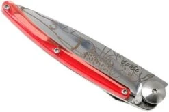 Deejo Tattoo Colours 27g, Red, Pin Up 9AP024 Pocket Knife -Chic Knife Store DJ9AP024 04 deejo
