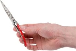 Deejo Tattoo Colours 27g, Red, Pin Up 9AP024 Pocket Knife -Chic Knife Store DJ9AP024 08 deejo