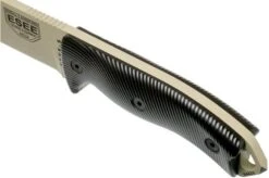 ESEE Model 5 Desert Tan Blade 3D Blood-Black G10 Survival Knife 5PDT-004 Kydex Sheath + Clip Plate -Chic Knife Store EE 5PDT 004 05 esee knives