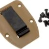 ESEE Belt-clip Plate For Model 3 & 4 Sheaths, Coyote Brown -Chic Knife Store EE CLIP PLATE 3 4 CB 01 esee ee clip plate 3 4 cb 01
