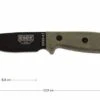 ESEE Model 3 Survival Knife 3MIL-P-B Black Sheath + Belt Clip And MOLLE-back -Chic Knife Store EE ESEE 3MIL P B 01 esee knives model 3 ee esee 3mil p b d1