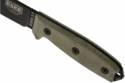 ESEE Model 3 Survival Knife 3MIL-P-B Black Sheath + Belt Clip And MOLLE-back -Chic Knife Store EE ESEE 3MIL P B 04 esee knives model 3 ee esee 3mil p b d4