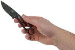 ESEE Izula Tactical Gunsmoke IZULA-TG-B Neck Knife With Black Sheath, Scales And Belt Clip -Chic Knife Store EE IZULA TG 03 esee knives