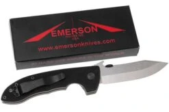 Emerson Mini CQC-8 Horseman Plain Edge, Stonewashed -Chic Knife Store EM HRSM SF 09 emerson em hrsm sf 09