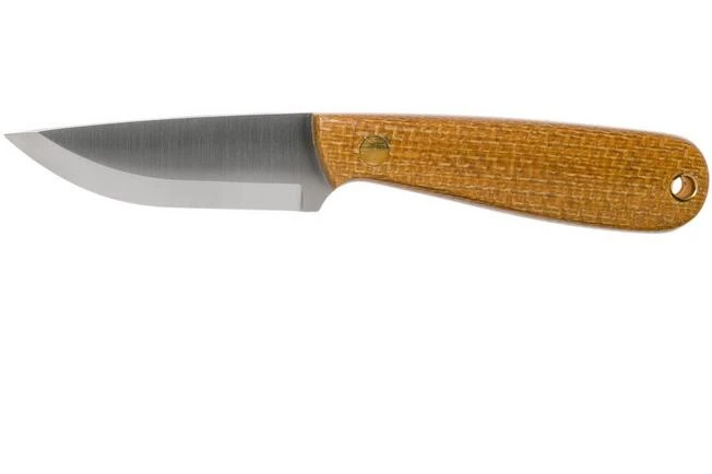 Brisa Necker 70, 001 Scandi Mustard Micarta, Neck Knife 3 Brisa Necker 70, 001 Scandi Mustard Micarta, Neck Knife