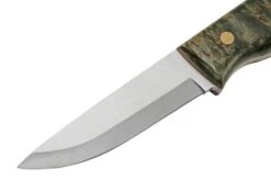Brisa Trooper 95, 12C27 Scandi, Stabilized Curly Birch Fixed Knife -Chic Knife Store ENZ 303 03 brisa