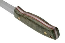 Brisa Trooper 95, 12C27 Scandi, Stabilized Curly Birch Fixed Knife -Chic Knife Store ENZ 303 04 brisa