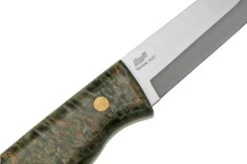 Brisa Trooper 95, 12C27 Scandi, Stabilized Curly Birch Fixed Knife -Chic Knife Store ENZ 303 05 brisa
