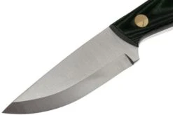 Enzo Necker 70, Green Micarta, Leather Sheath 9804 -Chic Knife Store ENZ 9804 02 enzo necker 70 enz 9804 02