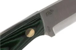 Enzo Necker 70, Green Micarta, Leather Sheath 9804 -Chic Knife Store ENZ 9804 04 enzo necker 70 enz 9804 04