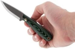 Enzo Necker 70, Green Micarta, Leather Sheath 9804 -Chic Knife Store ENZ 9804 06 enzo necker 70 enz 9804 06