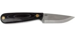 Brisa Necker 70, Black Micarta, Leather Sheath 9806