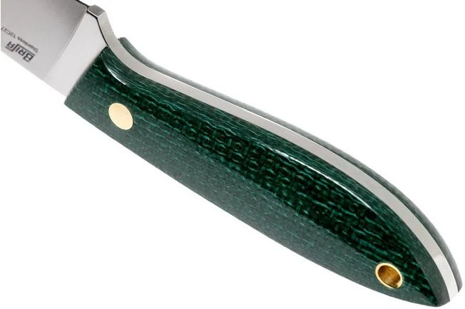 Brisa Bobtail 80 Green Micarta Handle, 12C27, Leather Sheath 9958 6 Brisa Bobtail 80 Green Micarta Handle, 12C27, Leather Sheath 9958 - Image 4