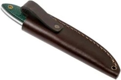 Brisa Bobtail 80 Green Micarta Handle, 12C27, Leather Sheath 9958 17 Brisa Bobtail 80 Green Micarta Handle, 12C27, Leather Sheath 9958 -Chic Knife Store ENZ 9958 08 enzo knives