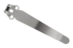 Flytanium Universal Long Pocket Clip FLY-1250LBB Bead Blasted Titanium