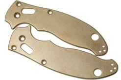 Flytanium Spyderco Manix 2 Scales, Brass
