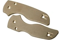 Flytanium Spyderco Lil' Native Scales, Brass