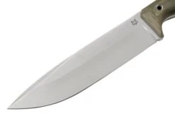 Fox Knives FX-140XL MI Green Canvas Micarta Knivesandtools Exclusive Fixed Knife, Markus Reichart Design -Chic Knife Store FOFX 140XLMI 03 fox