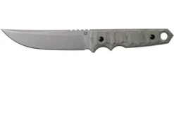 Fox Knives Ryu FX-634 MOD Green Canvas Micarta, Fixed Knife, Black Roc Knives Design