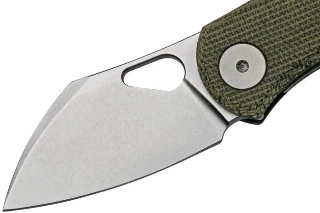 GiantMouse ACE Nibbler Green Canvas Micarta, 20CV Pocket Knife, Ansø And Voxnaes Design 5 GiantMouse ACE Nibbler Green Canvas Micarta, 20CV Pocket Knife, Ansø And Voxnaes Design - Image 3