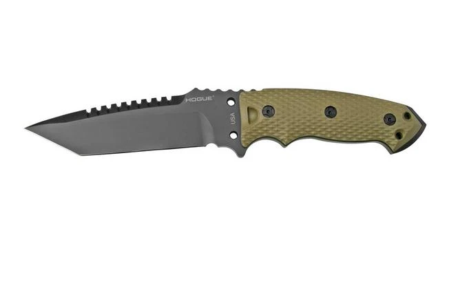 Hogue EX-F01 5.5" Tanto, OD Green G10, A2-steel, 35128 Fixed Knife 3 Hogue EX-F01 5.5" Tanto, OD Green G10, A2-steel, 35128 Fixed Knife