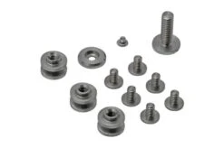 Rick Hinderer Complete Titanium Stonewashed Hardware Set, Eklipse 3.5"