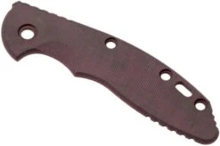 Rick Hinderer XM18 3,5” Scale, Smooth Burgundy Canvas Micarta