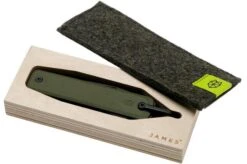 The James Brand Ellis, Od Green G10 + Black Pocket Knife -Chic Knife Store JAKELLODGSER 05 the james brand
