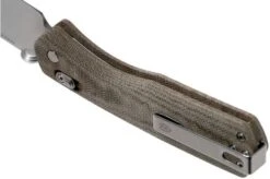 The James Brand The Carter XL, OD Green Micarta, Stainless Pocket Knife JAKN116127-00 -Chic Knife Store JAKN116127 00 05 the james brand